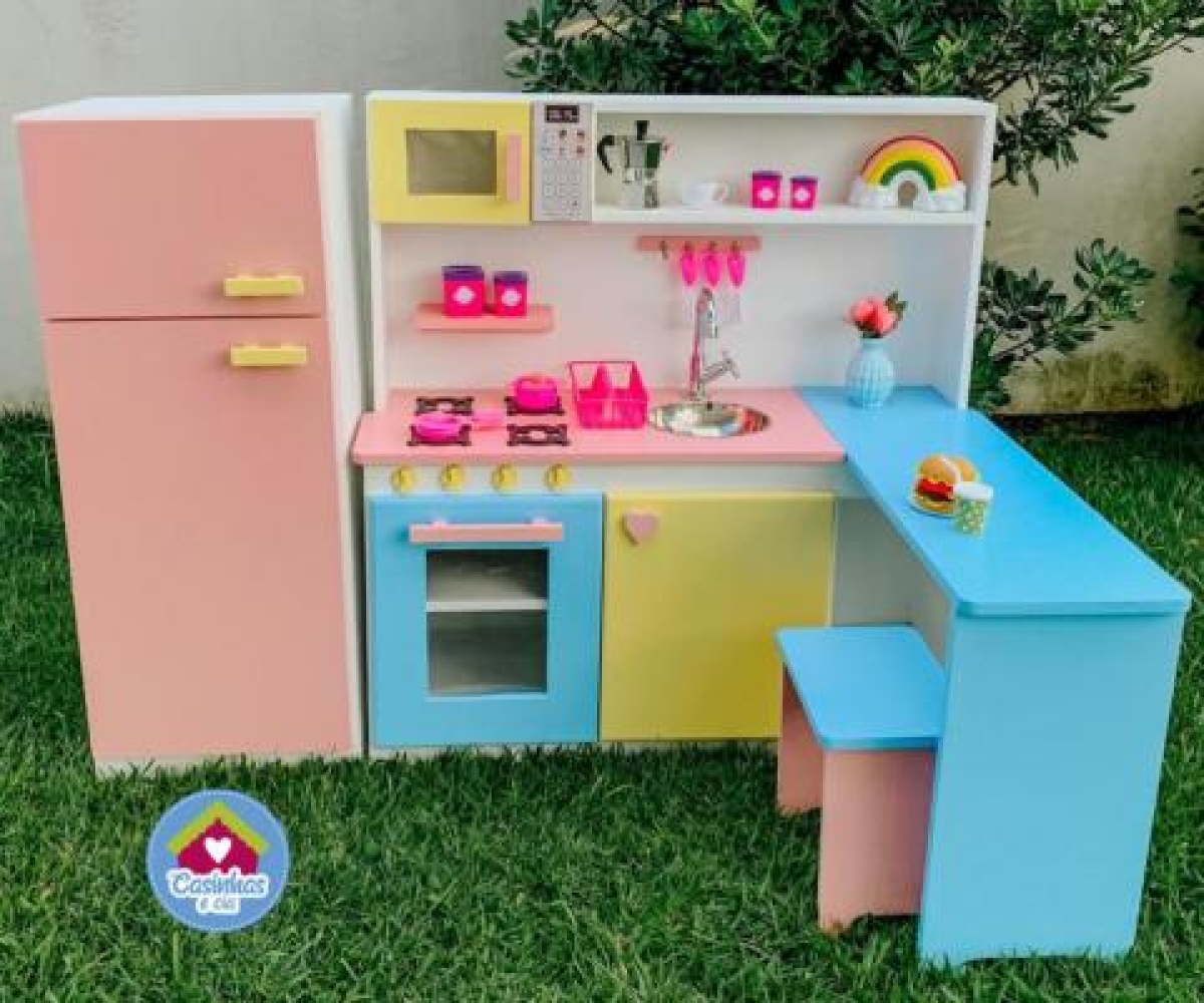 Imagem principal do produto a venda Cozinha infantil com bancada modelo MC3